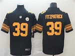 Nike Steelers 39 Minkah Fitzpatrick Black Color Rush Limited Jersey