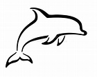 Dolphin - Stylized Vector Sign for Logo or Pictogram. Dolphin - Marine ...