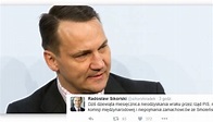 Chamski wpis Radosława Sikorskiego na Twitterze - TV Republika
