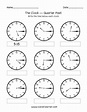 Telling Time To The Hour Worksheets