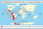 Distribución geográfica de la lengua española en cada continente - ACALANDA