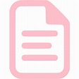 Pink document icon - Free pink file icons