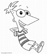 Phineas and Ferb coloring book || COLORING-PAGES-PRINTABLE.COM