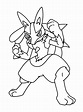 Pokemon lucario coloring pages download and print for free