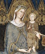 SIMONE MARTINI Maestà (detail) 1315 by Simone Martini | Art history ...