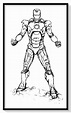 iron man avengers para colorear - Dibujo imágenes