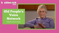 Older People's Voice Network - YouTube