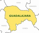 Mapa de Guadalajara - Mapa Físico, Geográfico, Político, turístico y ...