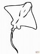 Stingray Coloring Pages Sketch Coloring Page