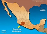 Michoacan,Morelia: Ubicación del estado de Michoacan