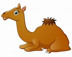 Dibujos animados de camellos feliz tumbado | Descargar Vectores Premium