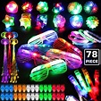 TOYIFY - 78PCs LED Light Up Toy Party Favors Glow In The Dark,Party ...