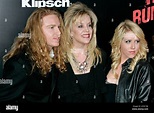 Marie Currie avec son fils Trevor Lukather et sa fille Tina Lukather à ...