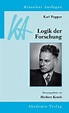 Karl Popper: Logik der Forschung . eBooks | Orell Füssli