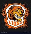 Mascot lions - sport team logo template lion head Vector Image