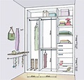 Medidas para Closet pequeño. Optimizando el espacio | Design de closet ...