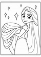 Disney Princesa Rapunzel para colorear, imprimir e dibujar – Dibujos ...