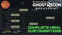 Ghost Recon Breakpoint - Complete CUSTOMISATION Menu Breakdown For ...