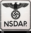 Plaque de la NSDAP dans un mur. C'était la division de l'organisation ...