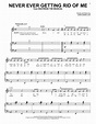 Never Ever Getting Rid Of Me (from Waitress The Musical) Sheet Music ...