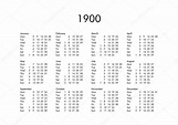 Calendario del año 1900 — Foto de stock © claudiodivizia #112901668