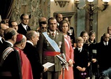 Ceremonia de coronación de Don Juan Carlos como Rey de España en 1975 ...