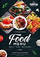 Food Menu PSD Flyer Template Food Design, Menue Design, Food Graphic ...