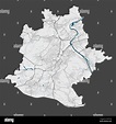 Stuttgart map. Detailed vector map of Stuttgart city administrative ...