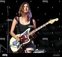Emily Kokal of Warpaint Bestival 2012 held at Robin Hill Country Park ...