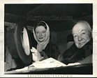 1961 Press Photo Winston Churchill & daughter Diana leave airport in England | eBay
