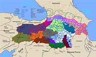 Map of the kingdom of Armenia and it's provinces, cantons, and ...
