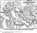 The Battle of Agincourt, October 25, 1415. [Hundred Years' War]