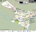 Albany Map, Albany New York Map, Capital of New York
