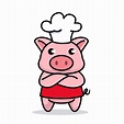 Cerdo Chef Vectores, Iconos, Gráficos y Fondos para Descargar Gratis