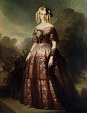 Full-length portrait of Marie Caroline Auguste de Bourbon Salerno ...