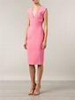 Lyst - Victoria Beckham Back Zip Dress in Pink