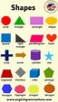 Shapes and Their Names, Definition and Examples with Pictures - English ...