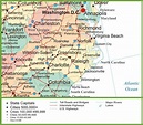 Map Of Virginia And North Carolina Border - Yucca Valley Map