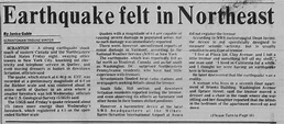 6.4 Earthquake in Quebec felt in Northeastern PA November 26, 1988 ...