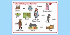 Little Red Riding Hood Word Mat - Little Red Riding Hood, word