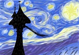 Vincent Van Gogh - The Starry Night Leon - Illustrations ART street