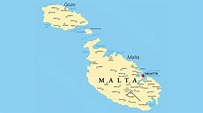 Mapa politico de Malta