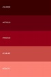 Paletas de color Rojo [códigos + combinaciones]