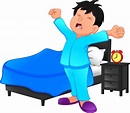 Premium Vector | Little boy wake up in the morning | Cartoon kids ...