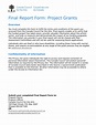 Grant Report Template