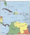 Mapa Político del Caribe - Tamaño completo | Gifex