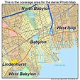 Aerial Photography Map of Babylon, NY New York