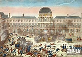 The taking of Tuileries Palace, August 10, 1792. French Revolution ...