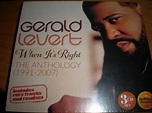 Gerald Levert – When It's Right - The Anthology (1991 - 2007) (2023, CD ...