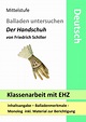 Klassenarbeit - Schiller - Der Handschuh - Ballade untersuchen ...